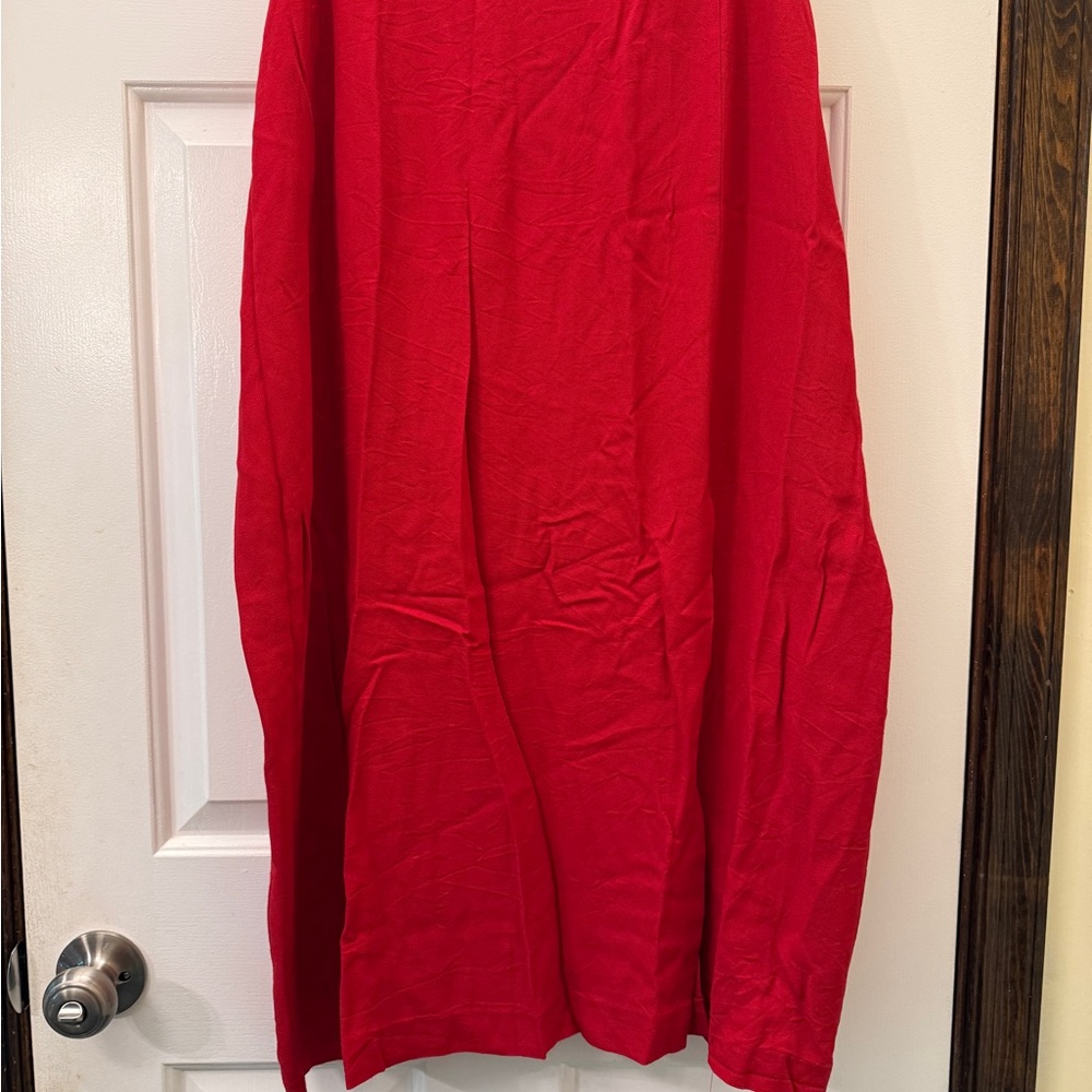 Vintage Red Skirt with slit